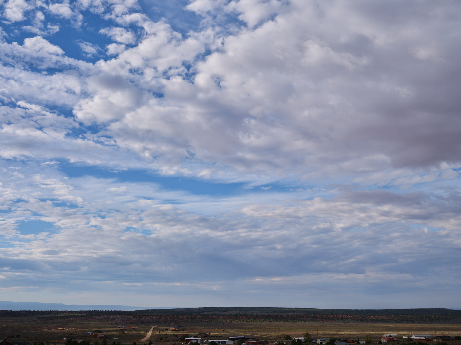 Blue Skies w/ Heavy  Density Clouds